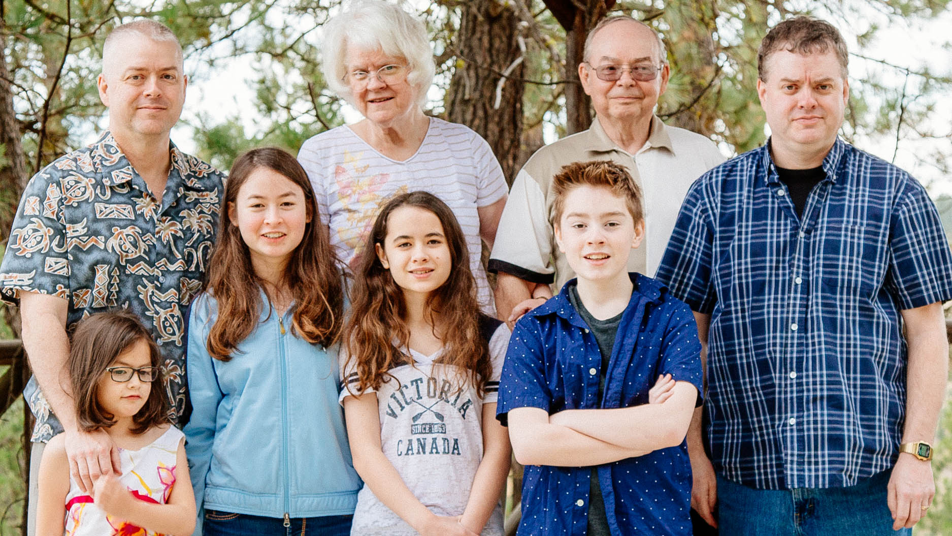 Carole Griffitts with her family.