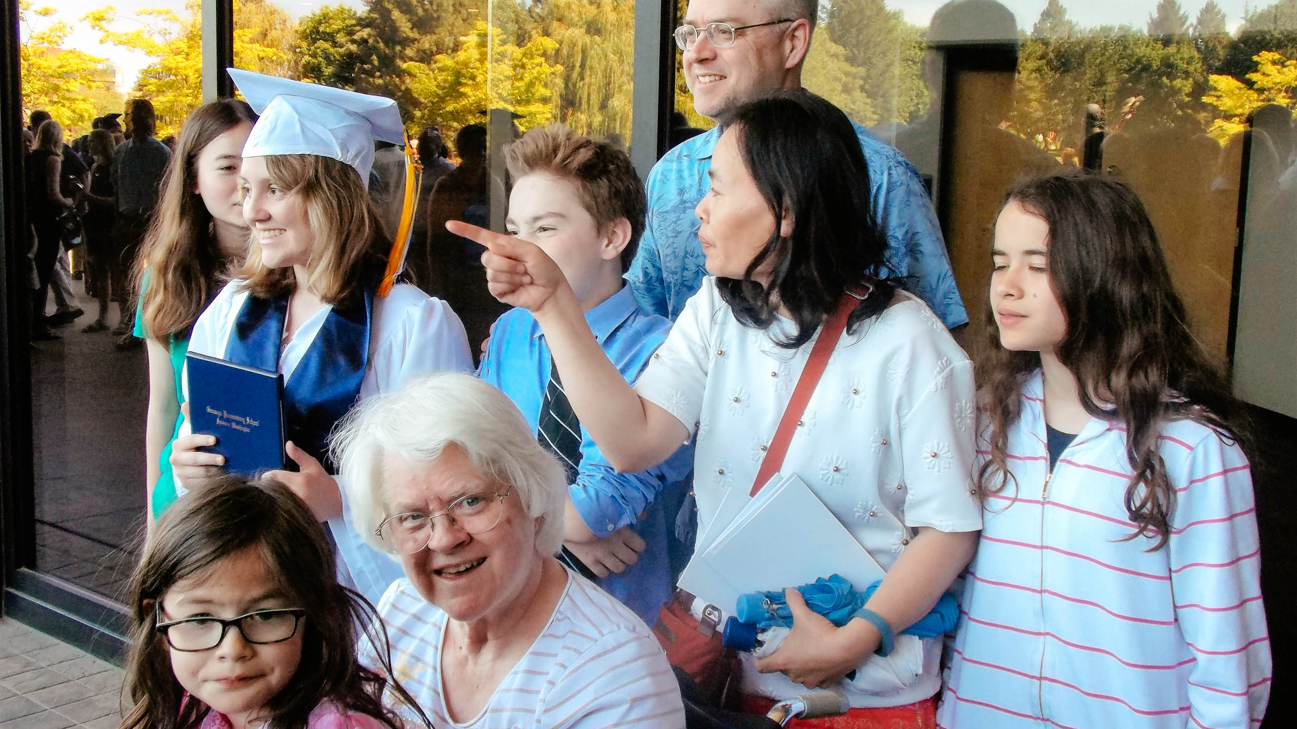 Carole’s granddaughter’s graduation.