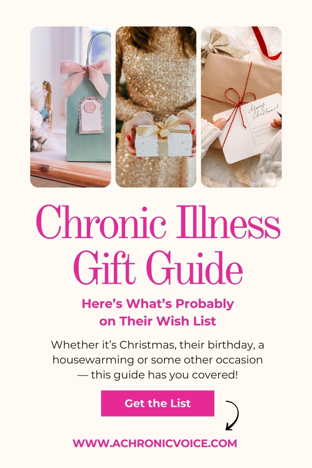 Chronic Illness Gift Guide — Here’s What’s Probably on Their Wish List. Whether it’s Christmas, their birthday, a housewarming or some other occasion — this guide has you covered!